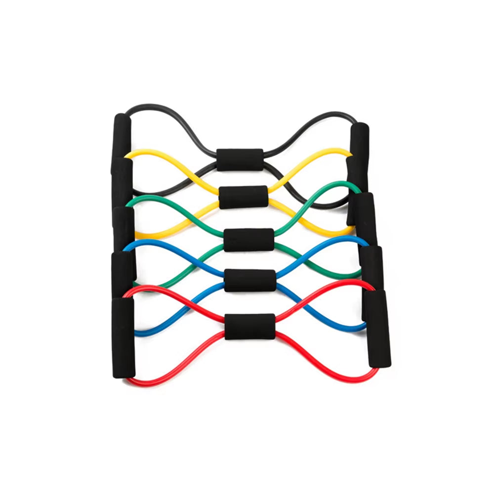 Yoga Resistance Bands Elastic Band Sports Exercise Puller 8-Shaped Chest Expander for Body Building Home Gym Fitness Equipment