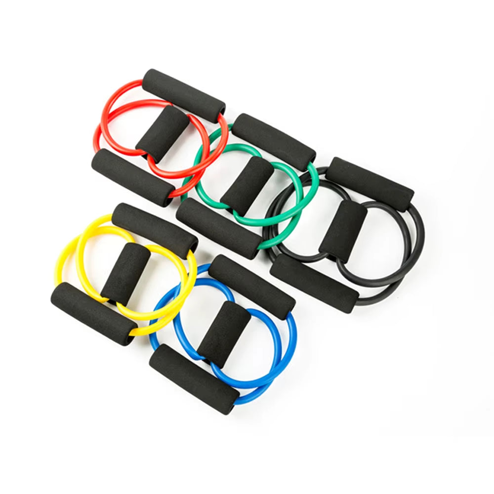 Yoga Resistance Bands Elastic Band Sports Exercise Puller 8-Shaped Chest Expander for Body Building Home Gym Fitness Equipment